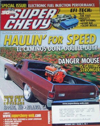 SUPER CHEVY 2002 NOV - EL CAMINOS, NoFab SUBFRAME